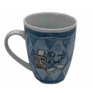 Mug History & Heraldry It's Only A Job Coffee Cup Fine Porcelain Blue